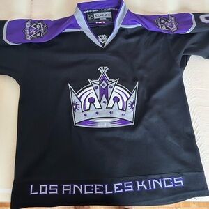 CCM Black and Purple vintage Hockey Jersey